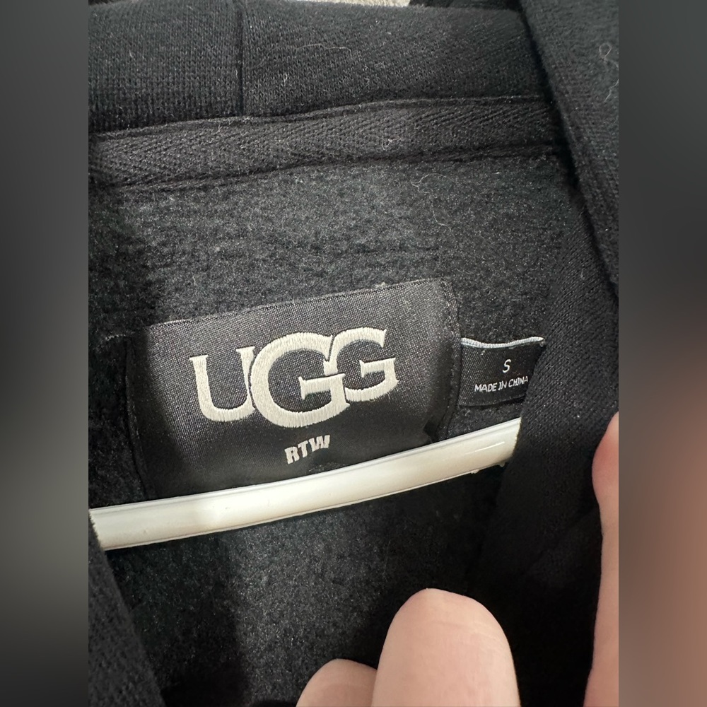 UGG Fuzzy Logo Hoodie for Women Size Small - Picture 4 of 6